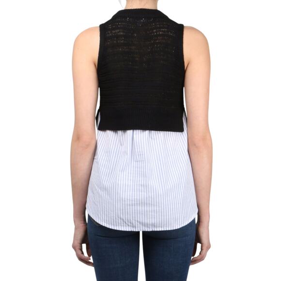 VERONICA BEARD South Beach Sleeveless Sweater in Black S - Picture 4 of 9
